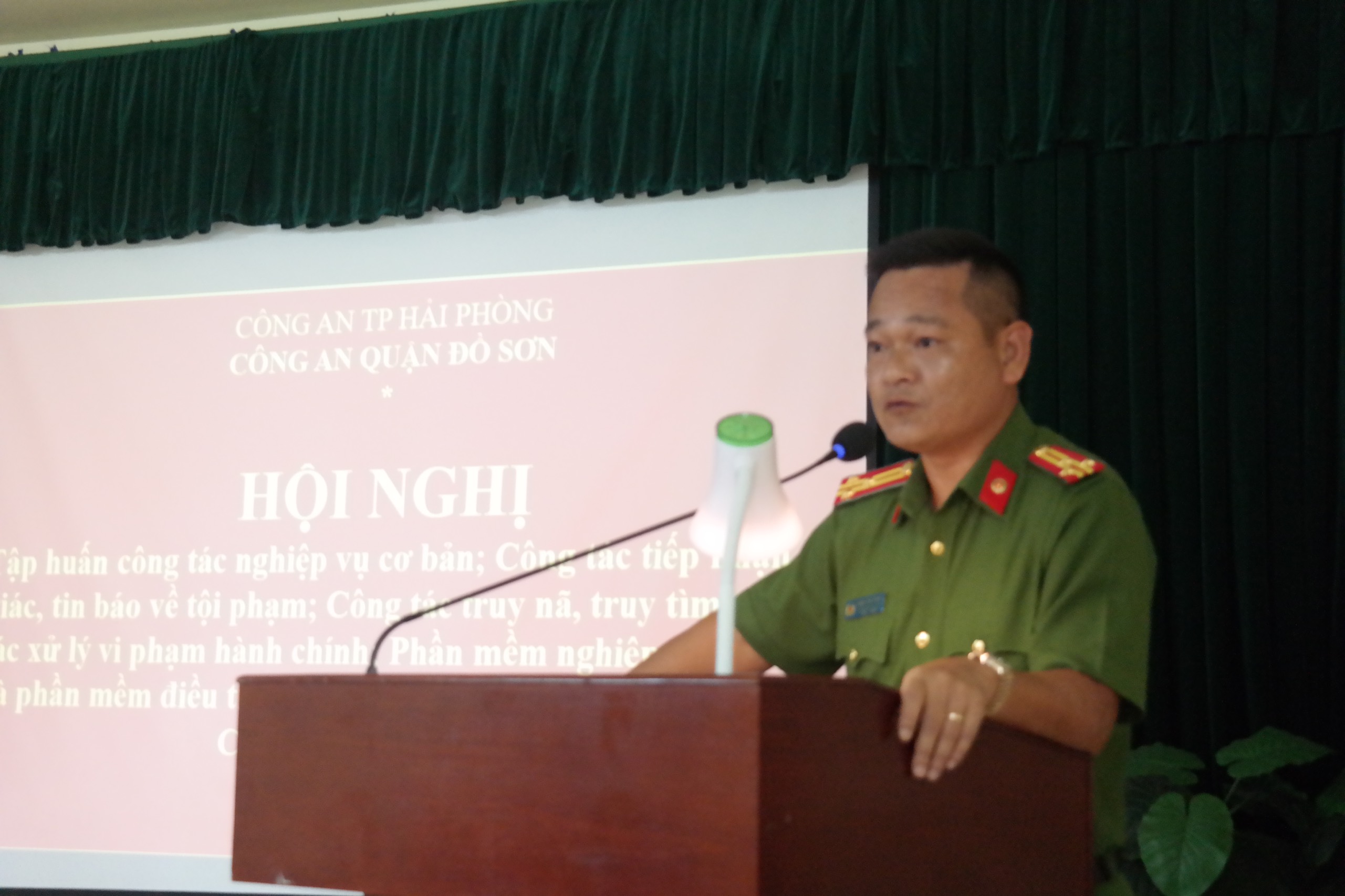 Công an quận Đồ Sơn tập huấn công tác nghiệp vụ cơ bản